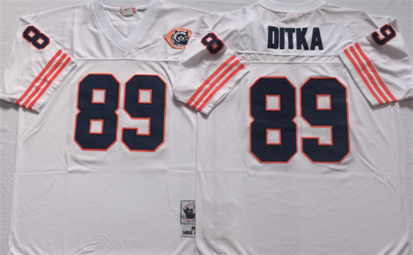 Men's Chicago Bears #89 DITKA White Stitched Jersey Men's Chicago Bears #89 DITKA White Stitched Jersey