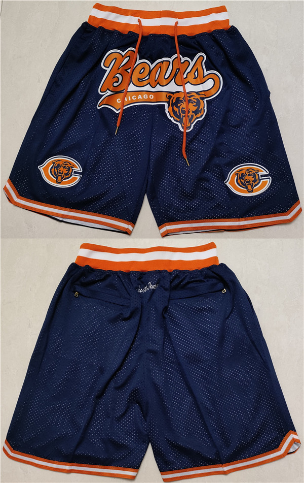 Men's Chicago Bears Navy Shorts (Run Small) Men's Chicago Bears Navy Shorts (Run Small)