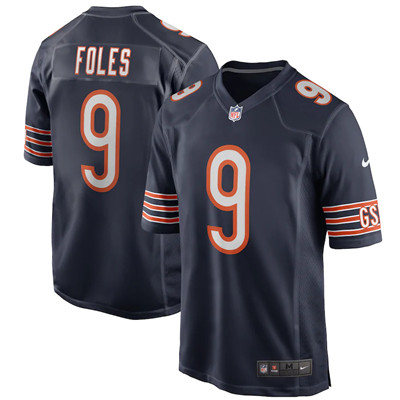 Men's Chicago Bears Nick Foles #9 Navy Limited Jersey Men's Chicago Bears Nick Foles #9 Navy Limited Jersey