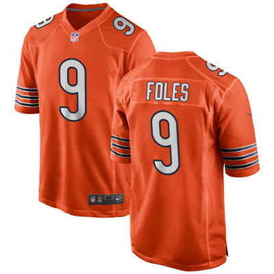 Men's Chicago Bears Nick Foles #9 Orange Limited Jersey Men's Chicago Bears Nick Foles #9 Orange Limited Jersey