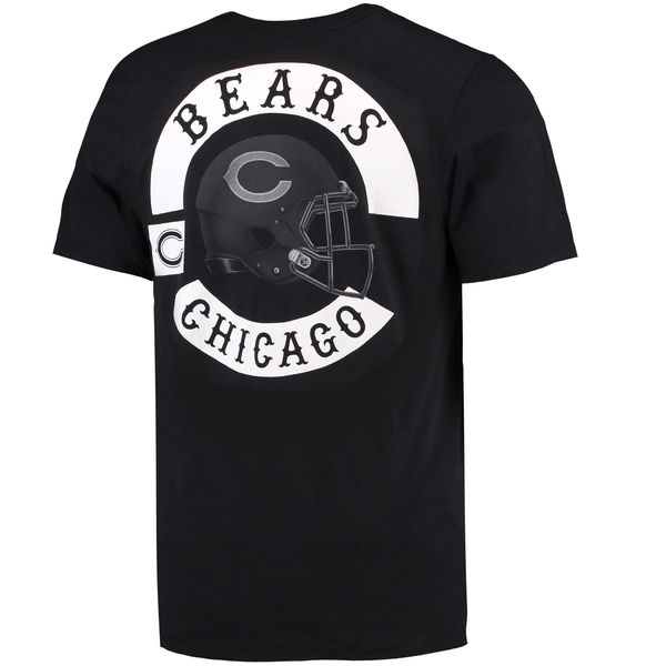 Men's Chicago Bears Nike Black Helmet Tri Blend T-Shirt2 Men's Chicago Bears Nike Black Helmet Tri Blend T-Shirt2