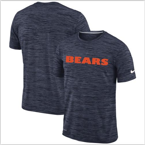 Men's Chicago Bears Nike Navy Velocity Performance T-Shirt Men's Chicago Bears Nike Navy Velocity Performance T-Shirt