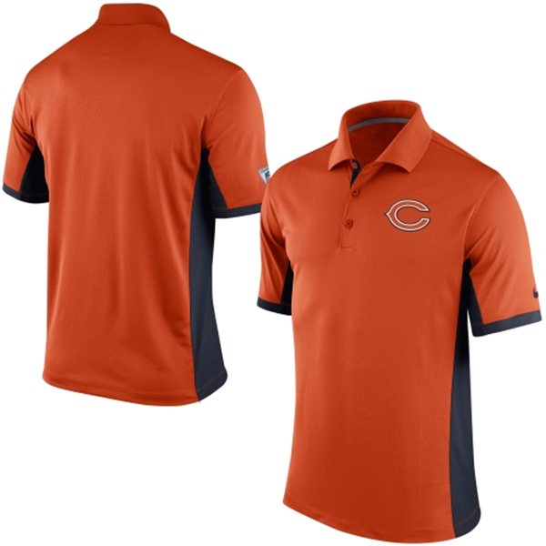 Men's Chicago Bears Nike Orange Team Issue Performance Polo