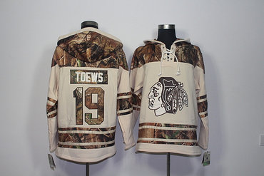 Men's Chicago Blackhawks #19 Jonathan Toews Old Time Hockey Natural Realtree Camo Xtra Lacer Hoodie Men's Chicago Blackhawks #19 Jonathan Toews Old Time Hockey Natural Realtree Camo Xtra Lacer Hoodie