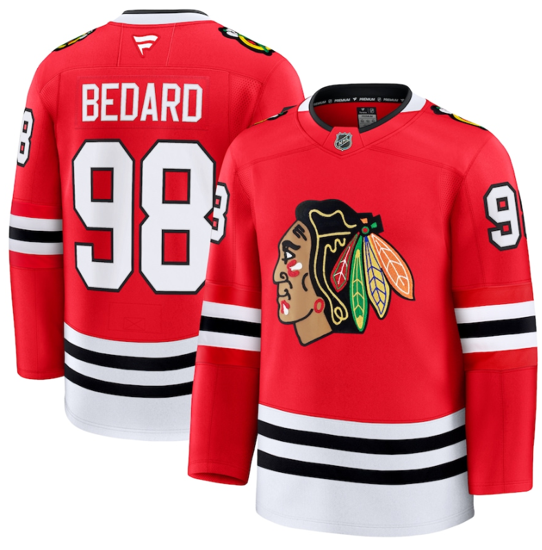Men's Chicago Blackhawks Active Player Custom Red 2024-25 Home Stitched Hockey Jersey Men's Chicago Blackhawks Active Player Custom Red 2024-25 Home Stitched Hockey Jersey
