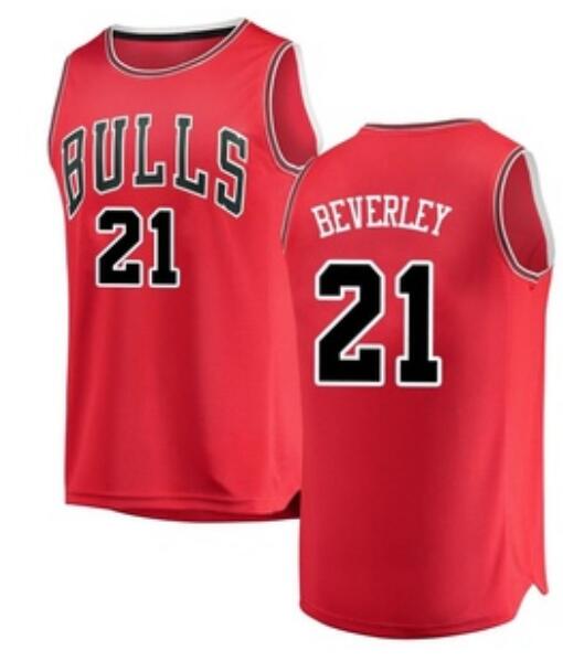 Men's Chicago Bulls #21 Beverley Red Stitched Basketball Jersey Men's Chicago Bulls #21 Beverley Red Stitched Basketball Jersey