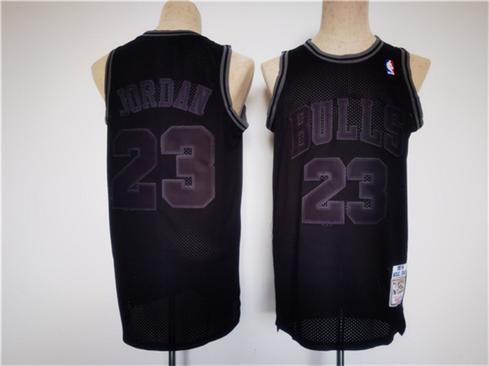 Men's Chicago Bulls #23 Michael Jordan Black Stitched Basketball Jersey Men's Chicago Bulls #23 Michael Jordan Black Stitched Basketball Jersey