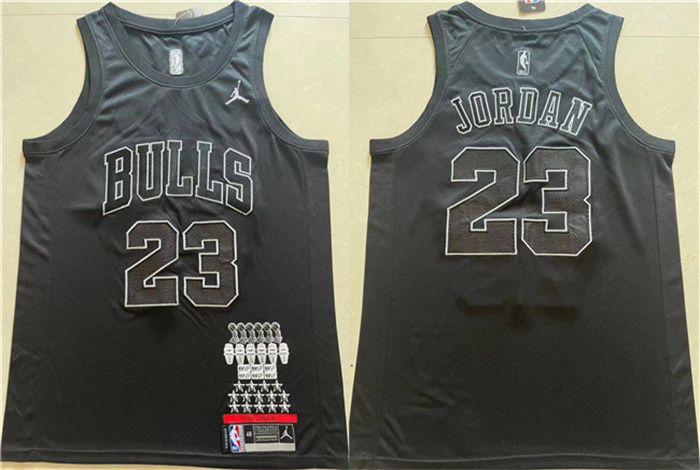 Men's Chicago Bulls #23 Michael Jordan Black Stitched Basketball Jersey Men's Chicago Bulls #23 Michael Jordan Black Stitched Basketball Jersey