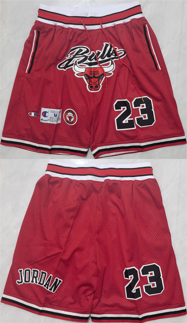Men's Chicago Bulls #23 Michael Jordan Red Shorts (Run Small) Men's Chicago Bulls #23 Michael Jordan Red Shorts (Run Small)