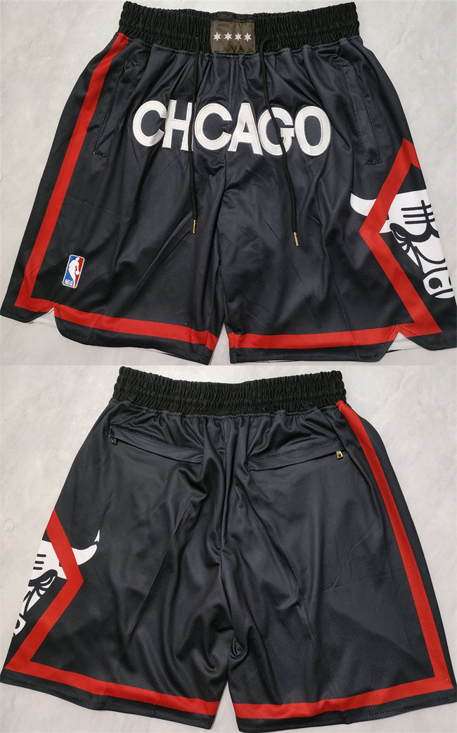 Men's Chicago Bulls Black City Edition Shorts (Run Small) Men's Chicago Bulls Black City Edition Shorts (Run Small)