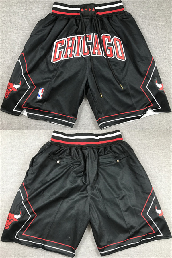 Men's Chicago Bulls Black Shorts (Run Small) Men's Chicago Bulls Black Shorts (Run Small)