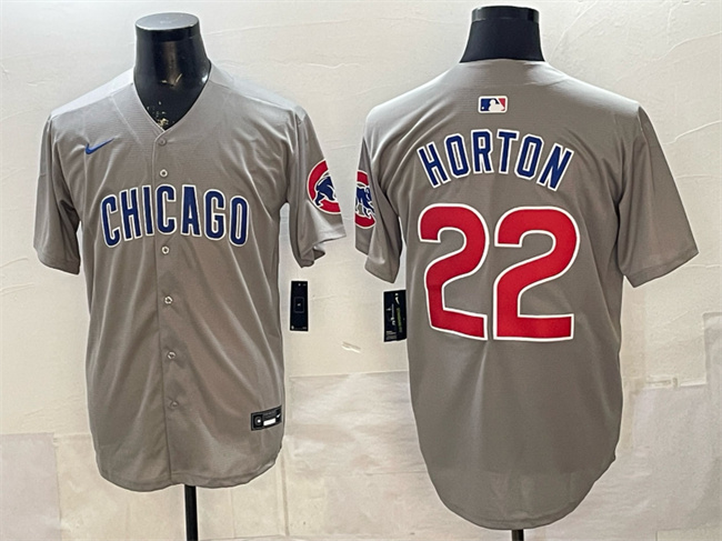 Men's Chicago Cubs #22 Cade Horton Grey Limited Stitched Baseball Jersey Men's Chicago Cubs #22 Cade Horton Grey Limited Stitched Baseball Jersey