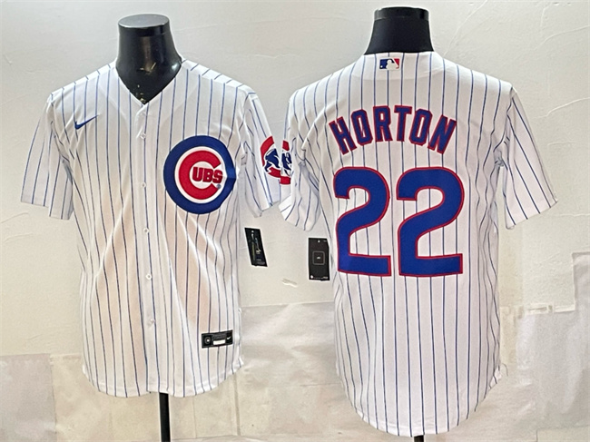 Men's Chicago Cubs #22 Cade Horton White Cool Base Stitched Baseball Jersey Men's Chicago Cubs #22 Cade Horton White Cool Base Stitched Baseball Jersey