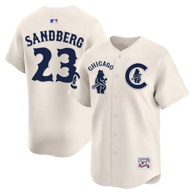 Men's Chicago Cubs #23 Ryne Sandberg Cream Special Vapor Premier Limited Stitched Baseball Jersey Men's Chicago Cubs #23 Ryne Sandberg Cream Special Vapor Premier Limited Stitched Baseball Jersey