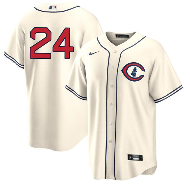 Men's Chicago Cubs #24 Cody Bellinger Cream Field Of Dreams Cool Base Stitched Baseball Jersey Men's Chicago Cubs #24 Cody Bellinger Cream Field Of Dreams Cool Base Stitched Baseball Jersey