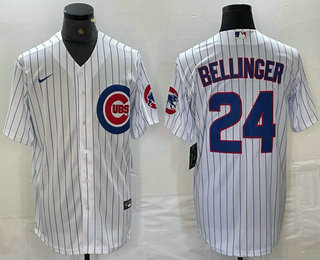 Men's Chicago Cubs #24 Cody Bellinger White Stitched Cool Base Nike Jersey Men's Chicago Cubs #24 Cody Bellinger White Stitched Cool Base Nike Jersey