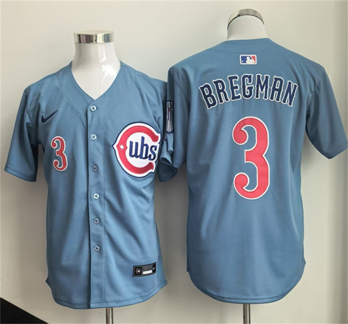 Men's Chicago Cubs #3 Alex Bregman Blue 2026 Limited Stitched Baseball Jersey Men's Chicago Cubs #3 Alex Bregman Blue 2026 Limited Stitched Baseball Jersey