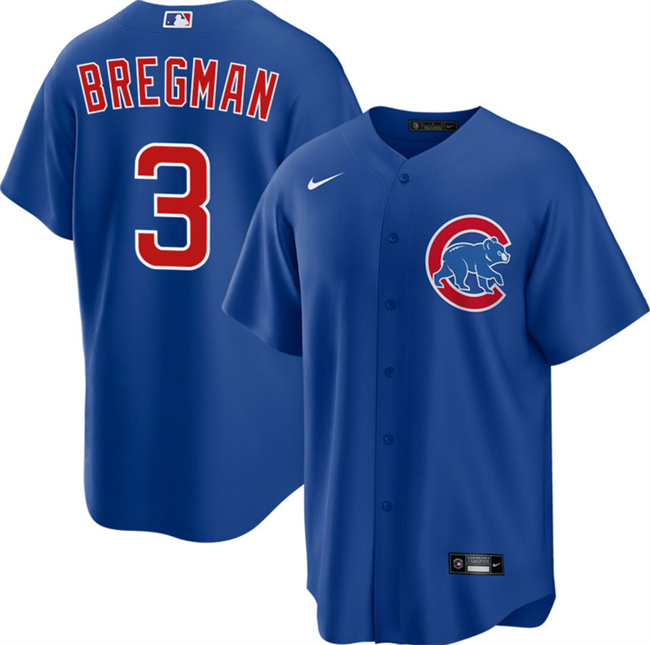 Men's Chicago Cubs #3 Alex Bregman Royal 2026 Cool Base Stitched Baseball Jersey Men's Chicago Cubs #3 Alex Bregman Royal 2026 Cool Base Stitched Baseball Jersey