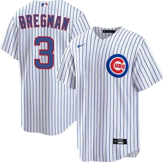 Men's Chicago Cubs #3 Alex Bregman White 2026 Cool Base Limited Stitched Baseball Jersey Men's Chicago Cubs #3 Alex Bregman White 2026 Cool Base Limited Stitched Baseball Jersey