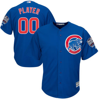 Men's Chicago Cubs 2016 World Series Champions Cool Base Custom Alternate Royal Jersey Men's Chicago Cubs 2016 World Series Champions Cool Base Custom Alternate Royal Jersey