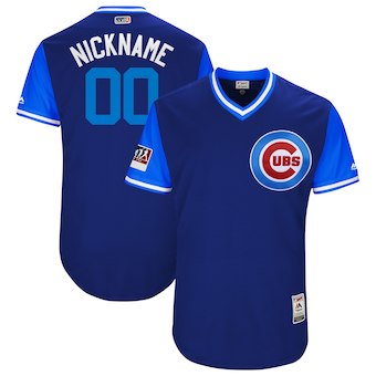 Men's Chicago Cubs Majestic Navy 2017 Players Weekend Authentic Team Custom Jersey Men's Chicago Cubs Majestic Navy 2017 Players Weekend Authentic Team Custom Jersey