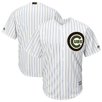 Men's Chicago Cubs Majestic White 2018 Memorial Day Cool Base Team Custom Jersey Men's Chicago Cubs Majestic White 2018 Memorial Day Cool Base Team Custom Jersey