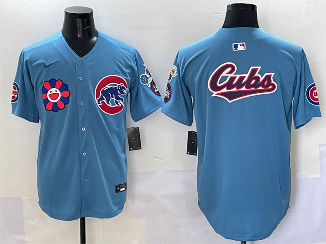 Men's Chicago Cubs Team Big Logo Blue 2025 Tokyo Series 2nd Alternate Limited Stitched Baseball Jersey Men's Chicago Cubs Team Big Logo Blue 2025 Tokyo Series 2nd Alternate Limited Stitched Baseball Jersey