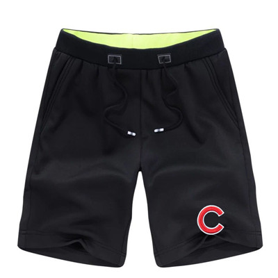 Men's Chicago Cubs Team Logo Black Baseball Shorts