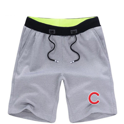 Men's Chicago Cubs Team Logo Grey Baseball Shorts