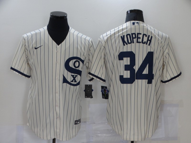 Men's Chicago White Sox #34 Michael Kopech 2021 Cream Field of Dreams Name Cool Base Stitched Nike Jersey Men's Chicago White Sox #34 Michael Kopech 2021 Cream Field of Dreams Name Cool Base Stitched Nike Jersey