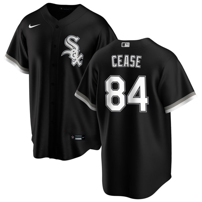 Men's Chicago White Sox #84 Dylan Cease Black Cool Base Stitched Jersey Men's Chicago White Sox #84 Dylan Cease Black Cool Base Stitched Jersey