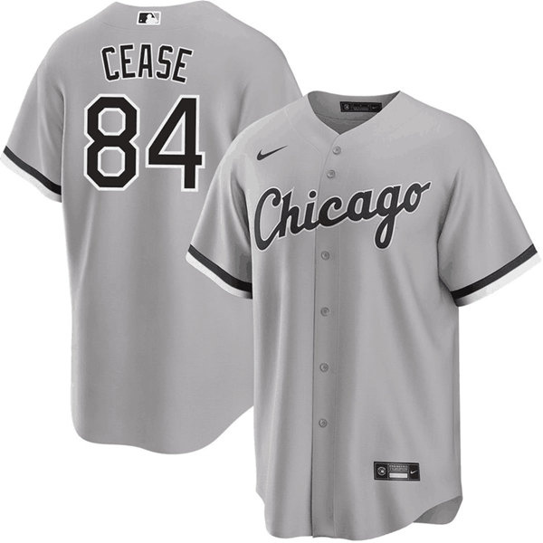 Men's Chicago White Sox #84 Dylan Cease Gray Cool Base Stitched Jersey Men's Chicago White Sox #84 Dylan Cease Gray Cool Base Stitched Jersey