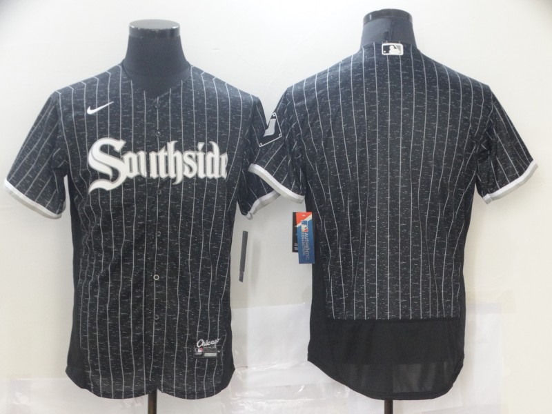Men's Chicago White Sox Blank Nike Black 2021 City Connect Flexbase Jersey