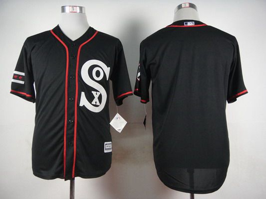 Men's Chicago White Sox Customized Black Jersey Men's Chicago White Sox Customized Black Jersey
