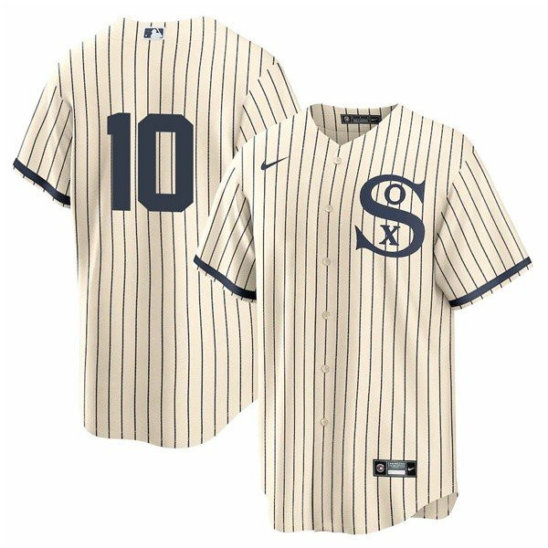 Men's Chicago White Sox Field of Dreams #10 Yoan Moncada Cool Base Jersey