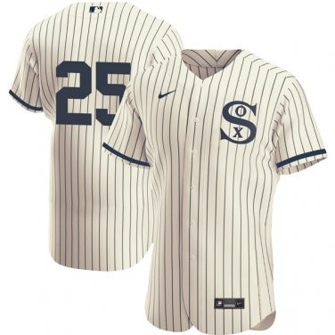 Men's Chicago White Sox Field of Dreams #25 Andrew Vaughn Flex Base Jersey