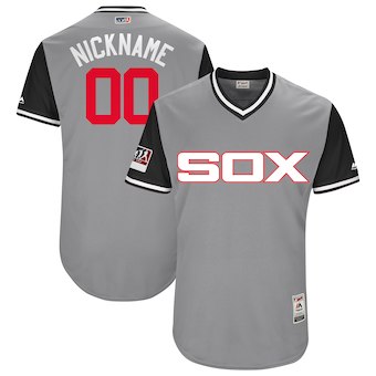 Men's Chicago White Sox Majestic Gray 2018 Players' Weekend Authentic Flex Base Custom Jersey Men's Chicago White Sox Majestic Gray 2018 Players' Weekend Authentic Flex Base Custom Jersey