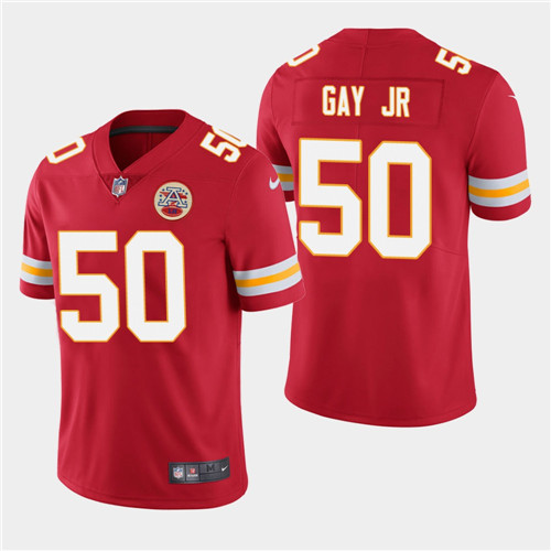 Men's Chiefs #50 Willie Gay Jr. Red Vapor Limited Jersey