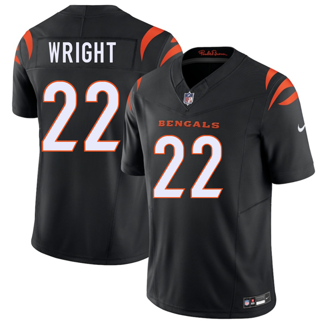 Men's Cincinnati Bengals #22 Ceyair Wright Black 2026 Draft F.U.S.E. Vapor Untouchable Limited Stitched Football Jersey Men's Cincinnati Bengals #22 Ceyair Wright Black 2026 Draft F.U.S.E. Vapor Untouchable Limited Stitched Football Jersey