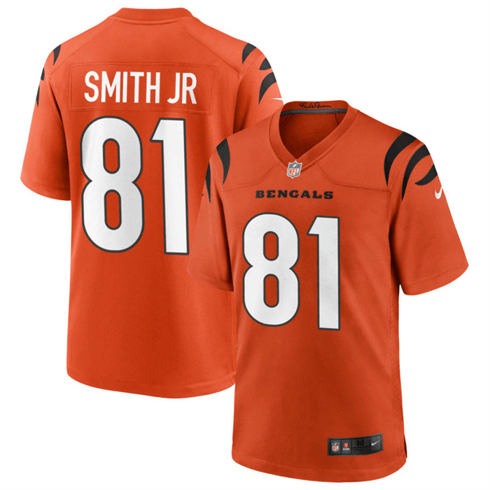 Men's Cincinnati Bengals #81 Irv Smith Jr. Orange Jersey Men's Cincinnati Bengals #81 Irv Smith Jr. Orange Jersey
