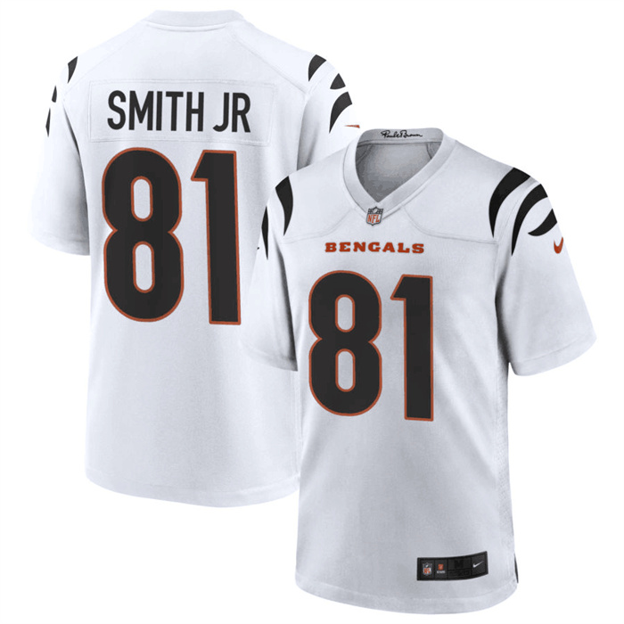 Men's Cincinnati Bengals #81 Irv Smith Jr. White Jersey (1) Men's Cincinnati Bengals #81 Irv Smith Jr. White Jersey (1)