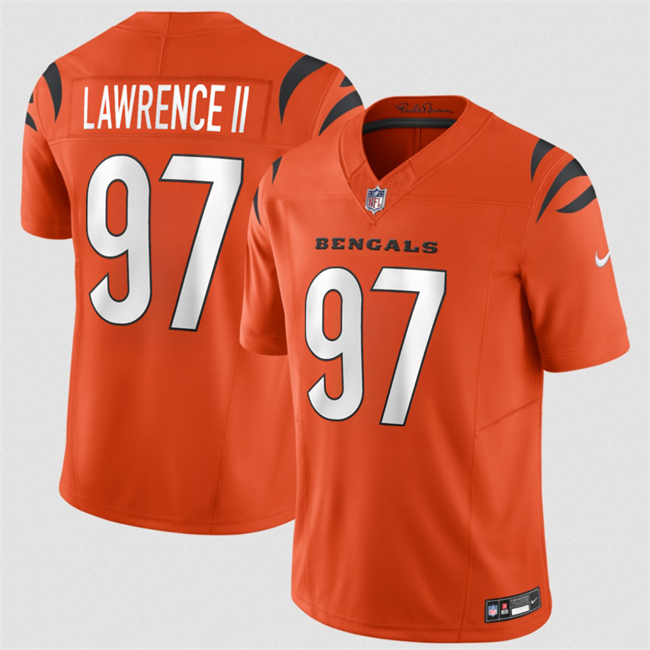 Men's Cincinnati Bengals #97 Dexter Lawrence II Orange 2026 F.U.S.E. Vapor Untouchable Limited Stitched Football Jersey Men's Cincinnati Bengals #97 Dexter Lawrence II Orange 2026 F.U.S.E. Vapor Untouchable Limited Stitched Football Jersey