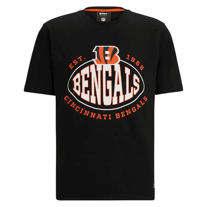 Men's Cincinnati Bengals Black BOSS X Trap T-Shirt Men's Cincinnati Bengals Black BOSS X Trap T-Shirt