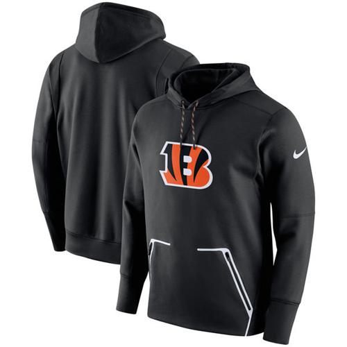 Men's Cincinnati Bengals Nike Black Champ Drive Vapor Speed Performance Pullover Hoodie Men's Cincinnati Bengals Nike Black Champ Drive Vapor Speed Performance Pullover Hoodie
