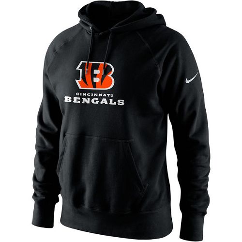 Men's Cincinnati Bengals Nike Black Lockup Pullover Hoodie Men's Cincinnati Bengals Nike Black Lockup Pullover Hoodie