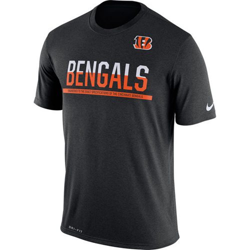 Men's Cincinnati Bengals Nike Practice Legend Performance T-Shirt Black