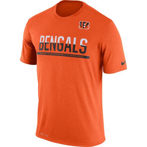 Men's Cincinnati Bengals Nike Practice Legend Performance T-Shirt Orange