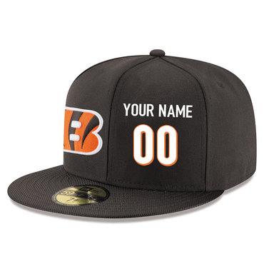 Men's Cincinnati Bengals brown Color Snapback Custom Hat (Stitched any name&number) Men's Cincinnati Bengals brown Color Snapback Custom Hat (Stitched any name&number)