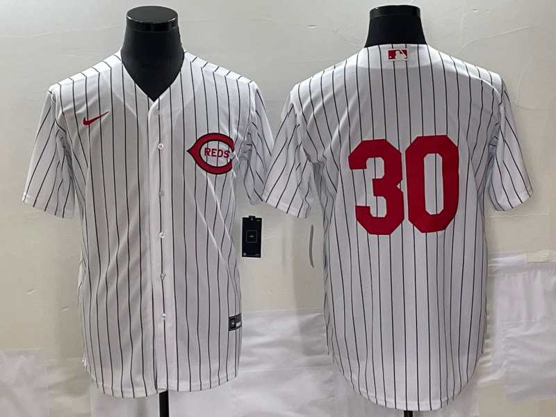 Men's Cincinnati Reds #30 Will Benson White Field Of Dreams Stitched Baseball Jersey Men's Cincinnati Reds #30 Will Benson White Field Of Dreams Stitched Baseball Jersey