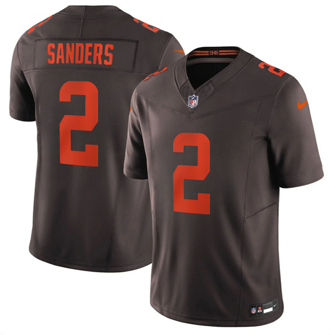 Men's Cleveland Browns #2 Shedeur Sanders Brown 2026 F.U.S.E. 'Alpha Dawg Edition' Vapor Limited Stitched Football Jersey Men's Cleveland Browns #2 Shedeur Sanders Brown 2026 F.U.S.E. 'Alpha Dawg Edition' Vapor Limited Stitched Football Jersey